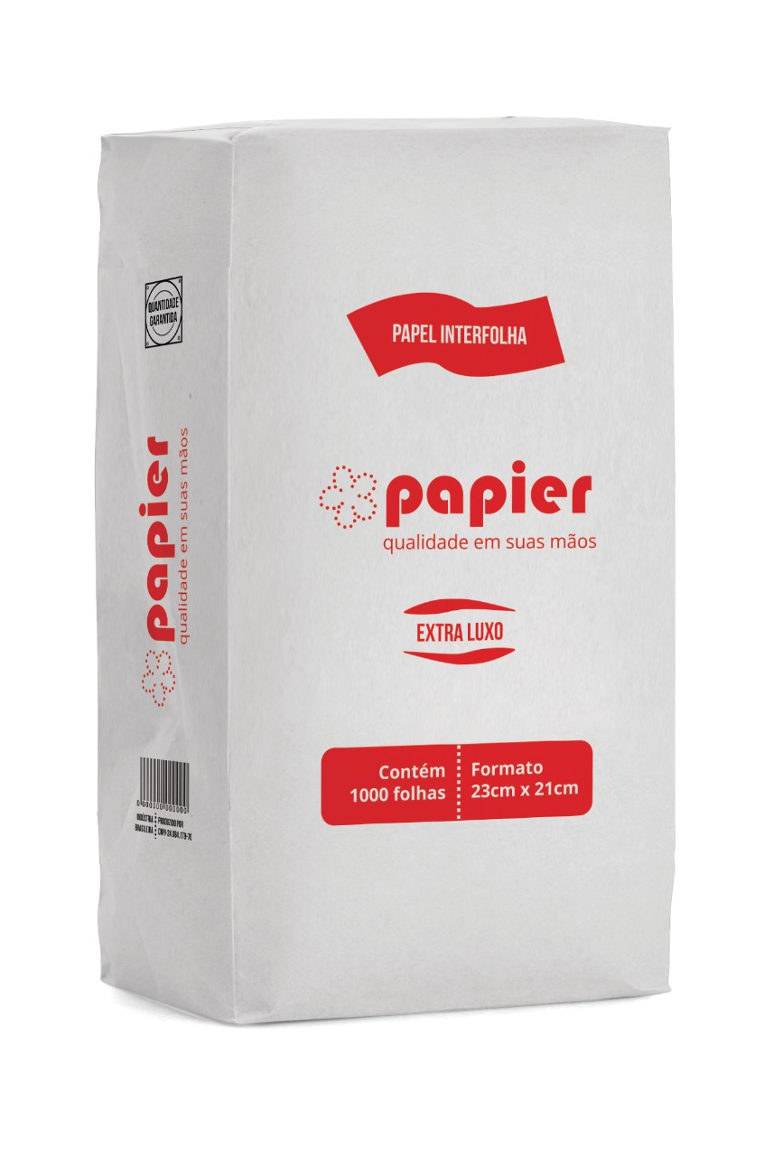 Papel Toalha Interfolhado Papier Extra Luxo 23x21